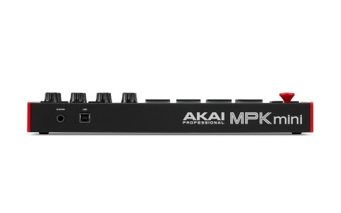 Klawiatura sterująca AKAI MPK Mini MK3 kontroler MIDI USB Czarny, Czerwony