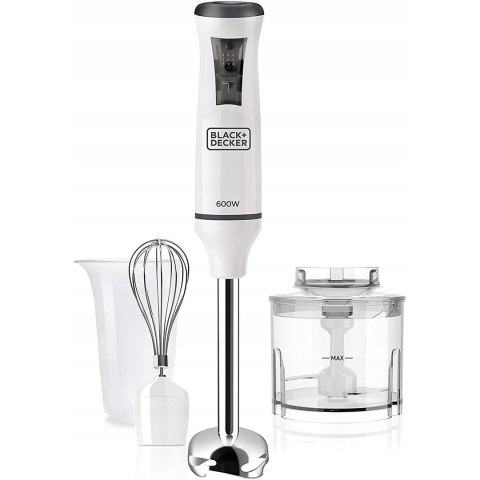 Blender ręczny Black+Decker BXHB600E (biały; 600W)