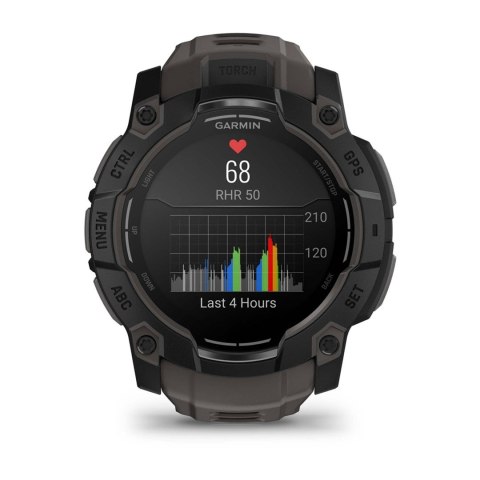 Zegarek Garmin Instinct 3 - 50 mm AMOLED Black met charcoal band