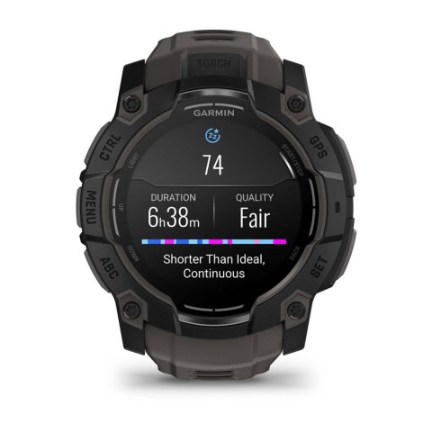 Zegarek Garmin Instinct 3 - 50 mm AMOLED Black met charcoal band