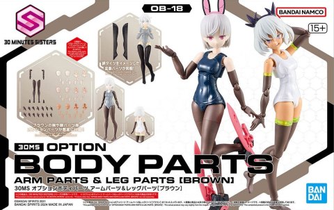 30MS OPTION BODY PARTS TYPE - ARM PARTS & LEG PARTS [BROWN]