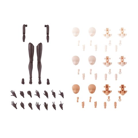30MS OPTION BODY PARTS TYPE - ARM PARTS & LEG PARTS [BROWN]