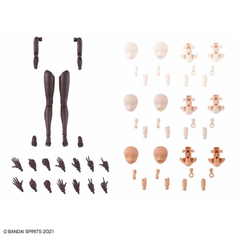 30MS OPTION BODY PARTS TYPE - ARM PARTS & LEG PARTS [BROWN]