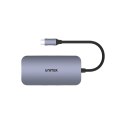 UNITEK D1071A hub i koncentrator USB 3.0 SuperSpeed 5 Gb/s Srebrny