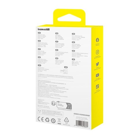 Kabel Baseus Gem USB-USB C 100W 1m (fioletowy)