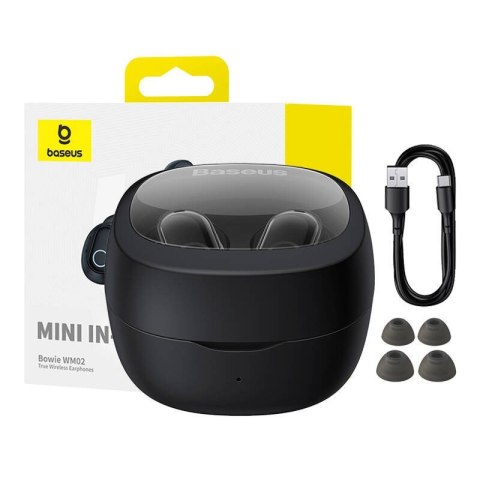 Słuchawki bezprzewodowe Baseus Bowie WM02 (czarny)