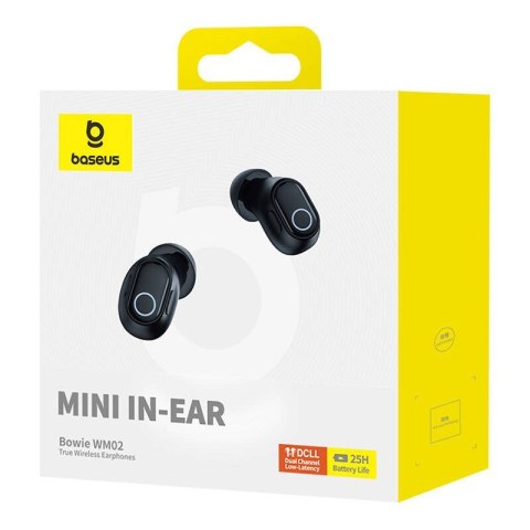 Słuchawki bezprzewodowe Baseus Bowie WM02 (czarny)