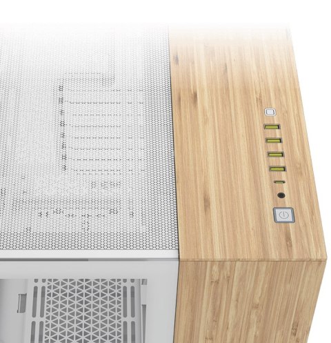 Corsair 6500X Tempered Glass Mid-Tower White/Wood