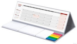 Kalendarz z notesem MAXI miesięczny KB062B szary 2026 WOKÓŁ NAS