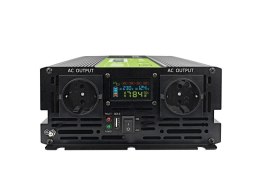 GREEN CELL PRZETWORNICA LCD 12V/230V 2000W/4000W CZYSTY SINUS INVGC12P2000LCD