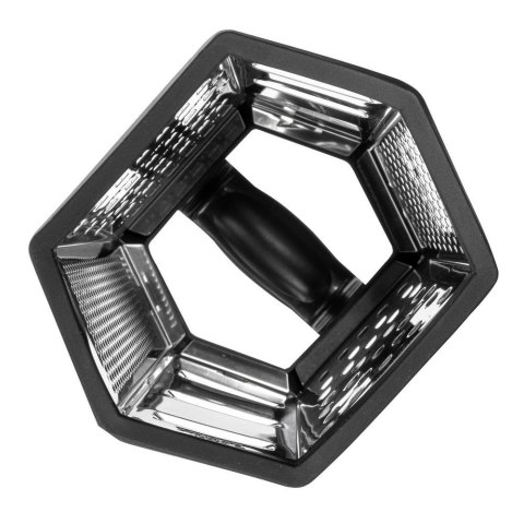 Resto Kitchenware 95413 ręczna tarka / spiralizer Tarka z pojemnikiem Czarny, Stal nierdzewna