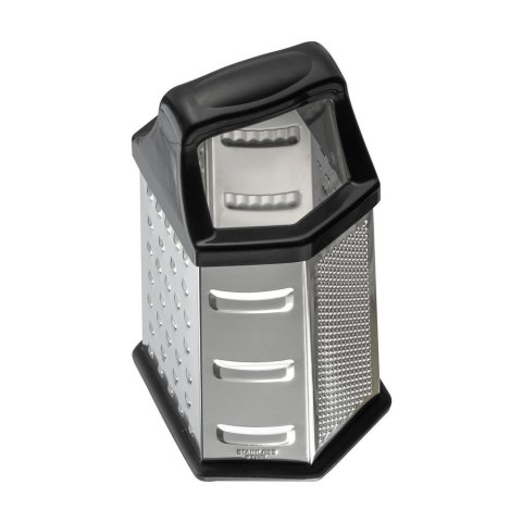 Resto Kitchenware 95413 ręczna tarka / spiralizer Tarka z pojemnikiem Czarny, Stal nierdzewna