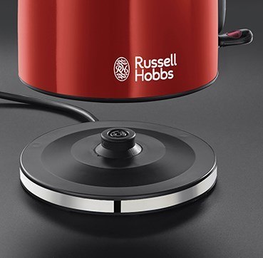 Russell Hobbs 20412-70 czajnik elektryczny Czarny, Czerwony, Stal nierdzewna