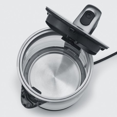 SEVERIN CZAJNIK ELEKTRYCZNY SZKŁO-STAL, 1,7L, ZAKRYTA GRZAŁKA, KONTROLER STRIX, WNĘKA NA PRZEWÓD, WSKAŹNIK WODY, 2200W WK3420
