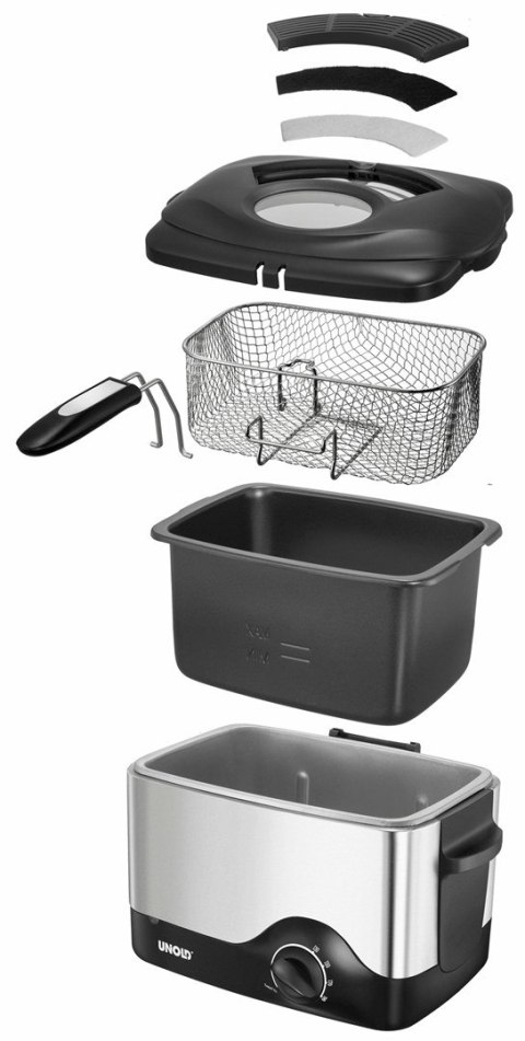 Unold Fryer Compact 1,5l 1200W srebrny (58615)