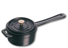 Mini rondel żeliwny Staub - 250 ml, Czarny