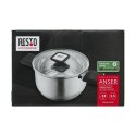 Resto Kitchenware Anser 2,5 l Okrągły Czarny, Stal nierdzewna