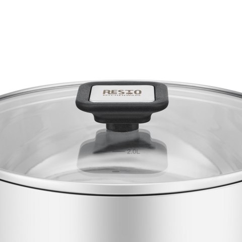 Resto Kitchenware Anser 3,2 l Okrągły Czarny, Stal nierdzewna