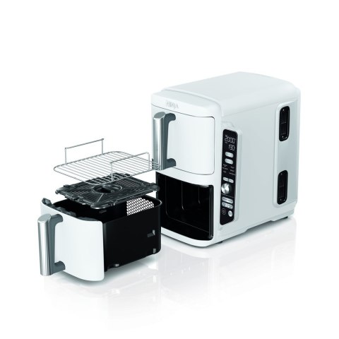 SharkNinja SL400EUWH frytkownica Podwójny 9,5 l Autonomiczny 2470 W Frytkownica na gorące powietrze Biały