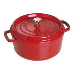 Garnek żeliwny okrągły Staub - 3.8 ltr, Czerwony