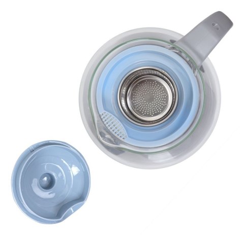 Resto Kitchenware 90511 dzbanek do herbaty Pojedynczy dzbanek 1600 ml Niebieski, Szary