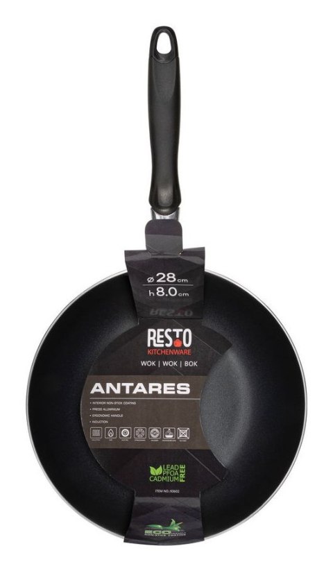 Resto Kitchenware 93602 patelnia Wok/Patelnia do mieszania Okrągły
