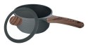 Resto Kitchenware 93900 garnek 1,3 l Okrągły Czarny