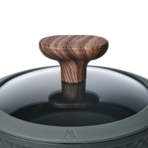 Resto Kitchenware 93900 garnek 1,3 l Okrągły Czarny