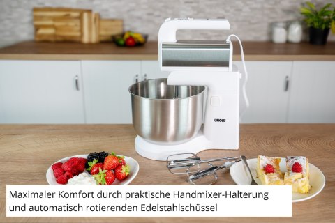 Unold Blender ręczny z misą miksującą Hannah biały srebrny