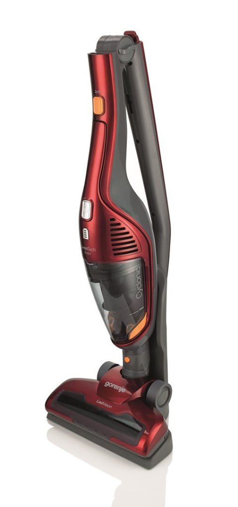 Odkurzacz Gorenje SVC216FR Cordless operating, Handstick, 21.6 V, Operating time (max) 60 min, Red, Warranty 24 month(s)