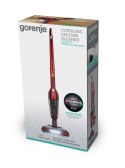 Odkurzacz Gorenje SVC216FR Cordless operating, Handstick, 21.6 V, Operating time (max) 60 min, Red, Warranty 24 month(s)