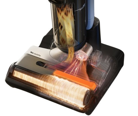 Tineco Floor One S6 Flashdry Pet Pionowy odkurzacz Bateria Suchy i Mokry HEPA Bez worka Czarny, Ciemny Niebieski, Szary 4 Ah