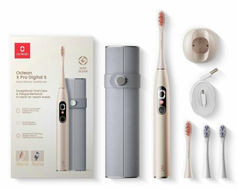 Zestaw szczoteczek sonicznych Oclean X Pro Digital Set (Złoty)