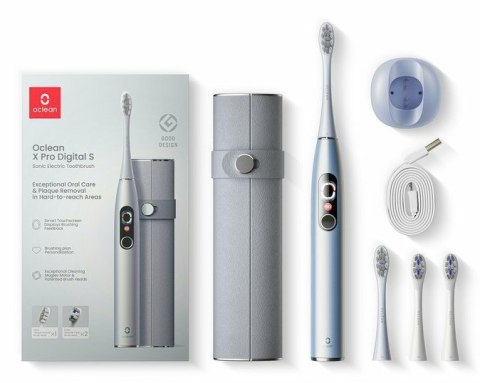 Zestaw szczoteczek sonicznych Oclean X Pro Digital Set (srebrny)