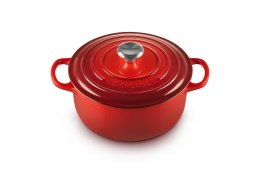 Le Creuset Signature Roaster okrągły 22cm wiśniowy