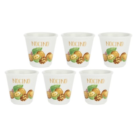 LA PORCELLANA BIANCA LIQUORELLI Zestaw 6 kieliszków na likier nocino 75 ml