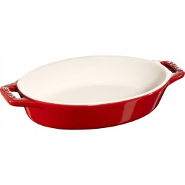 Owalny półmisek ceramiczny Staub - 400 ml, Czerwony