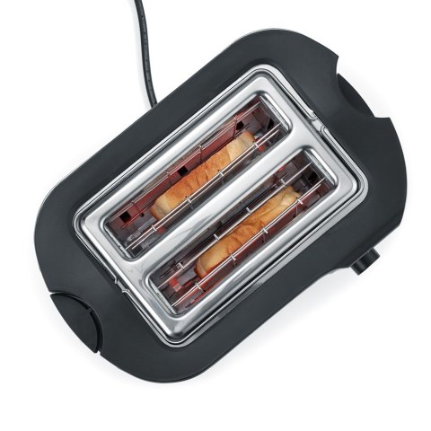 Severin 2589 2 kaw. 800 W Czarny, Stal nierdzewna