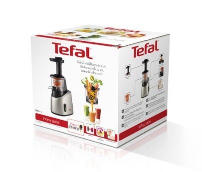 Tefal Infiny Juice ZC255B Sokowirówka Szary, Srebrny 200 W