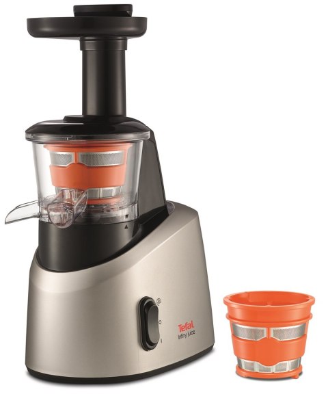 Tefal Infiny Juice ZC255B Sokowirówka Szary, Srebrny 200 W