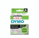 DYMO D1 - Standard Etykiety - Czerwony na białym - 12mm x 7m