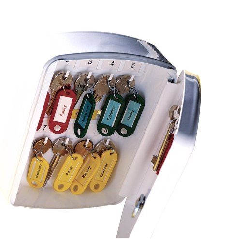 DYMO D1 - Standard Etykiety - Czerwony na białym - 12mm x 7m