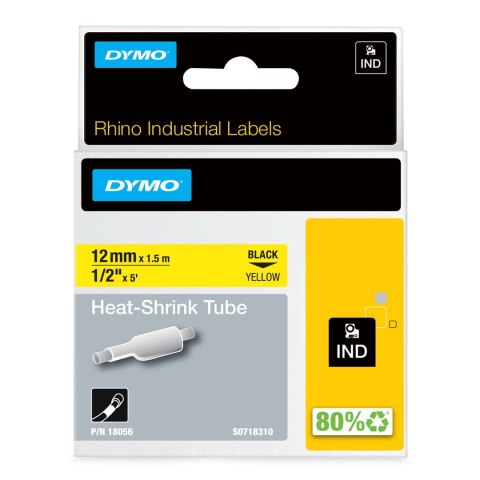 DYMO Przemysłowe Rurki Termokurczliwe- 12mm x 1,5m