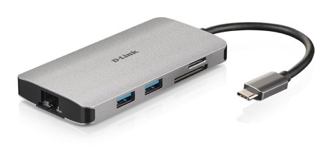 D-Link DUB-M810 stacja dokująca Przewodowa USB 3.2 Gen 1 (3.1 Gen 1) Type-C Aluminium