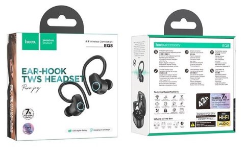 Słuchawki bezprzewodowe Hoco EQ8 Pure joy (czarny)