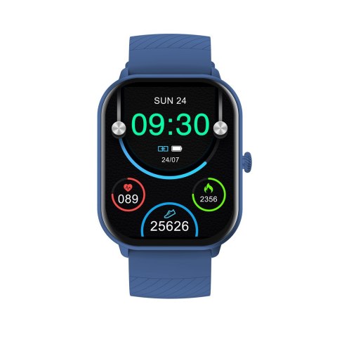 Denver SWC-187BU 5,18 cm (2.04") AMOLED Cyfrowy 368 x 448 px Ekran dotykowy Niebieski