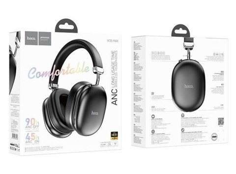 Słuchawki bezprzewodowe Hoco W35 Max Auspicious ANC (czarny)