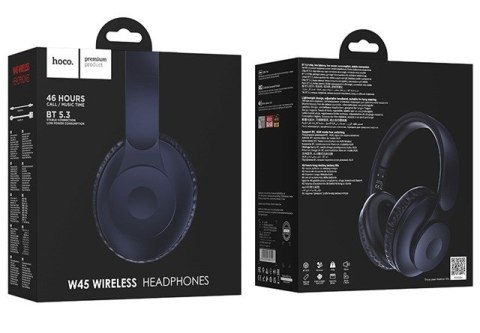 Słuchawki bezprzewodowe Hoco W45 Enjoy (niebieski)