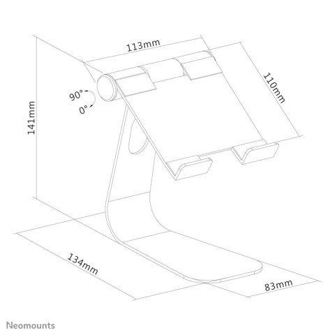 Neomounts by Newstar DS15-050 Uchwyt pasywny Tablet/UMPC Srebrny