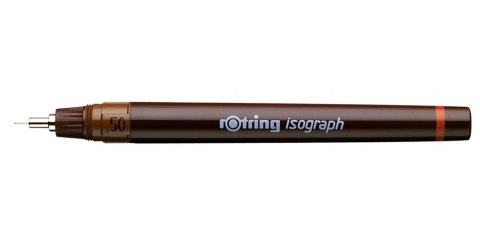 Rotring Isograph 0.2/0.3/0.5 Długopis żelowy Czarny 4 szt.